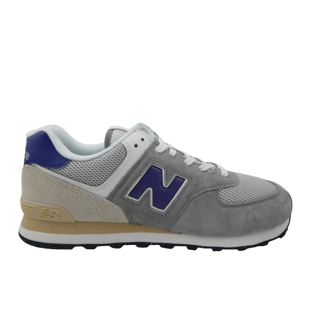 New Balance Men's US 11.5 / Women 13 Gray Suede Lace Up Lifestyle Sneakers Shoes
